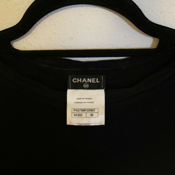 CHANEL classic knit little black dress sz 4 (38) - Picture 7 of 8